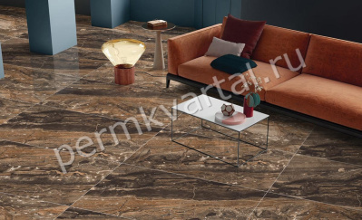 Плитка керамогранит PRIMAVERA RICHTER BROWN high glossy 600*1200мм 1,44м2 GR204, (ДК)