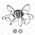 ESTARES.Светильник светодиодный управляемый LIANA MUSE, 80W, R-600-CHROME/OPAL-220-IP20, (ЭИ)