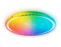 Светильник управляемый светодиодный AMBRELLA RGB FF501 CH хром 60W 3000-6400K D400*70 (ПДУ ИК)