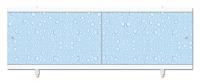 Экран для ванны пластиковый МЕТАКАМ Ультра легкий Капли светло-синий 1680x560 мм
