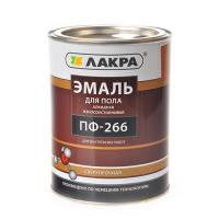 Эмаль ПФ-266 ЛАКРА для пола желто-коричневая 1 кг