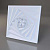 RELIEFFO.Декоративная стеновая панель с 3D рисунком №049 Illusion, 600х600х30мм, (ДК), (Под заказ)