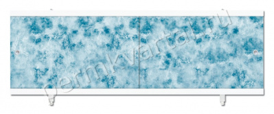 Экран для ванны пластиковый МЕТАКАМ Ультра легкий Облака, 1680x560-600мм