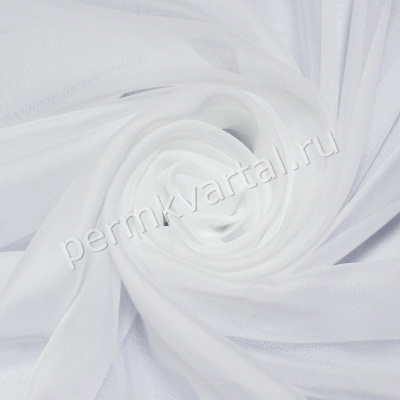 Тюль вуаль NOVEL белая №01 500х250 см, (ДК)