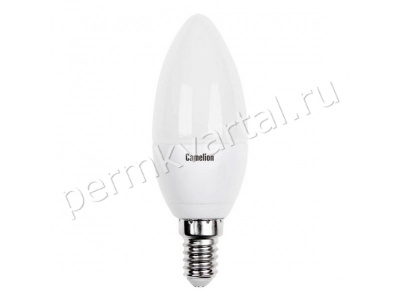CAMELION.Лампа светодиод, 5ВТ/E14/230/4500/405Лм, свеча